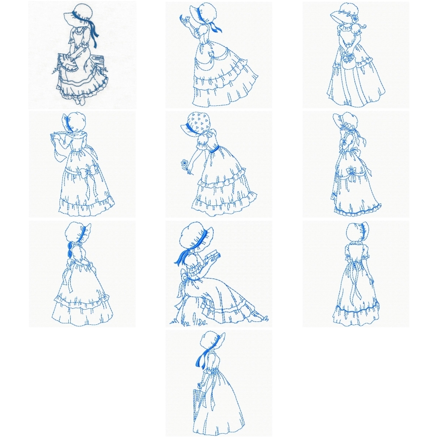 Sunbonnet Ladies 