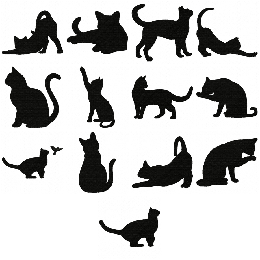 Silhouette Kitties