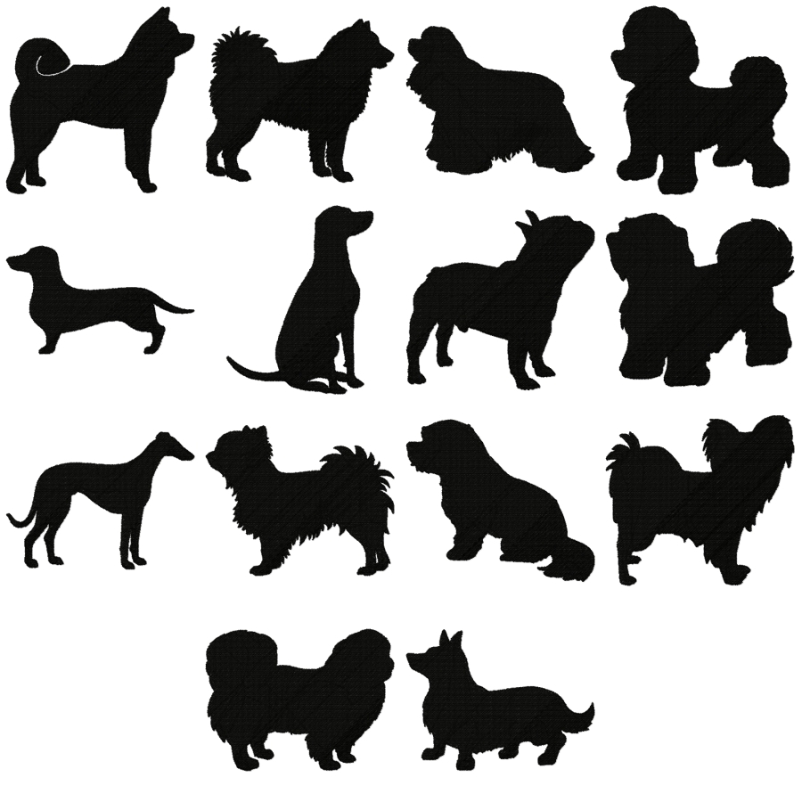 Silhouette Dogs 2