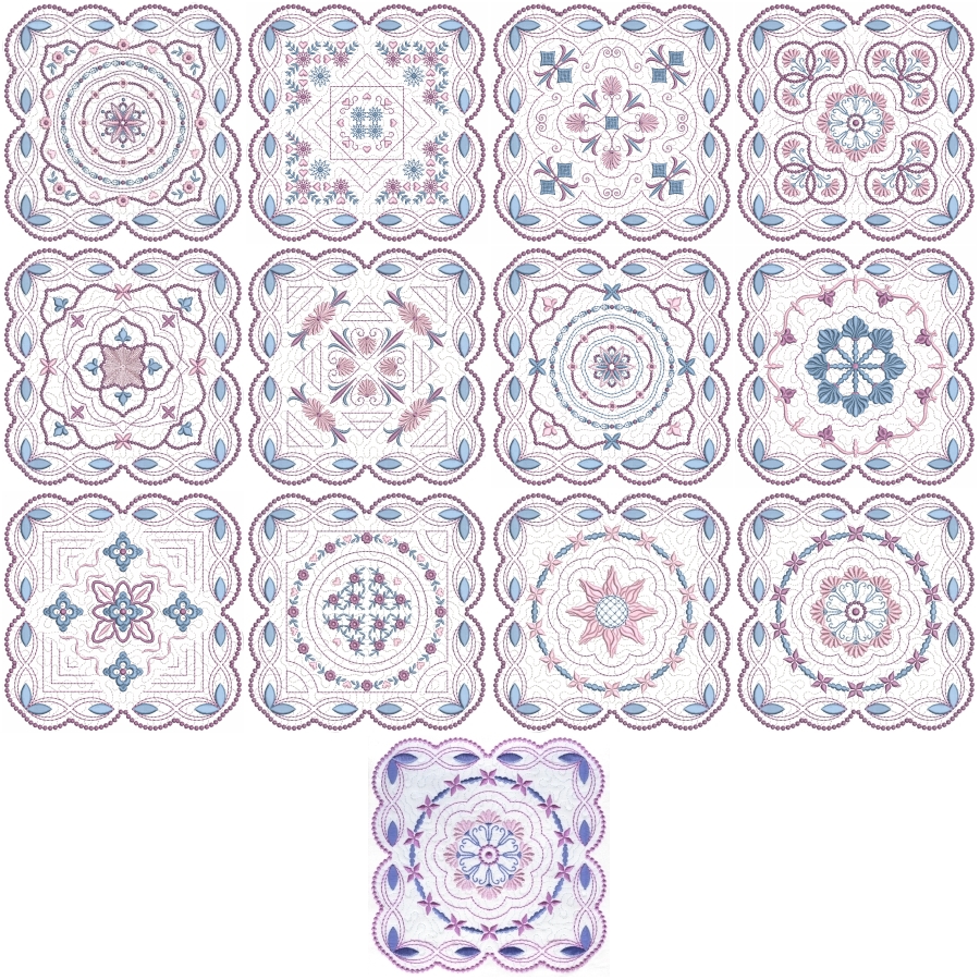 8x8 Candlewick Quilt Blocks