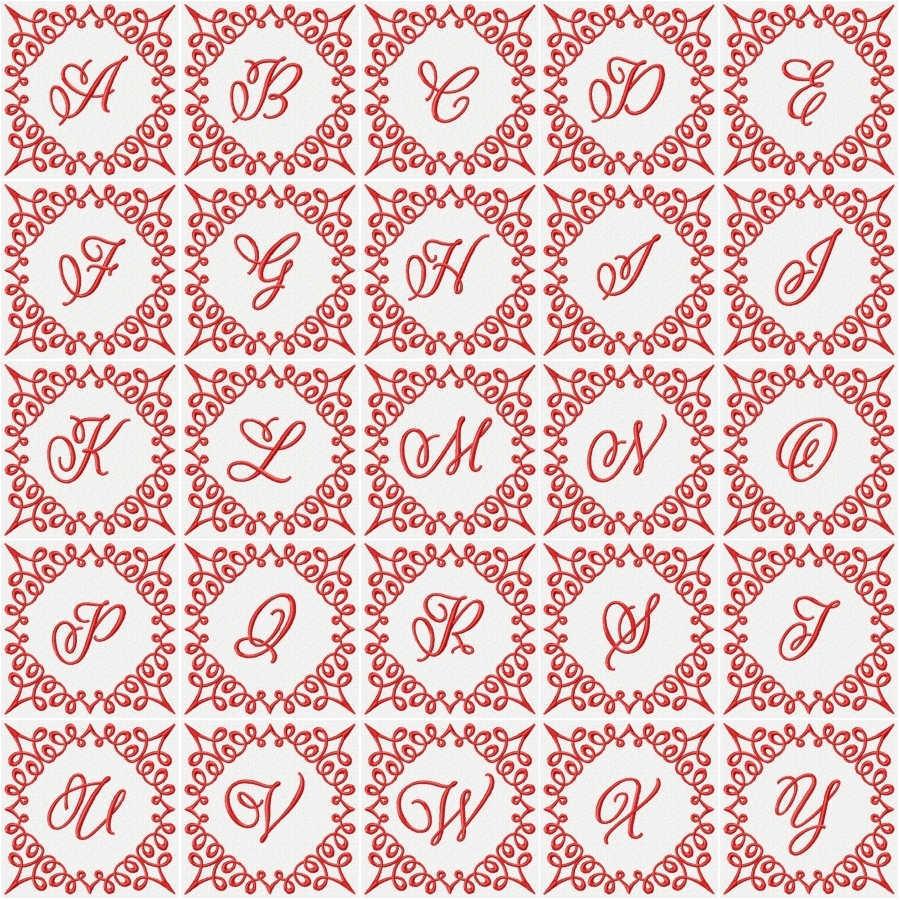Monogram Scrolls