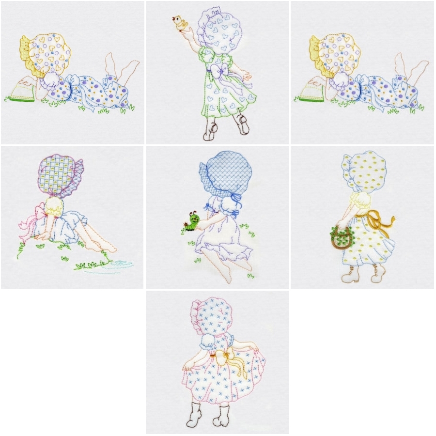 Sweet Sunbonnets Set 1