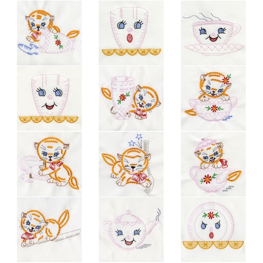 Playful Vintage Kittens