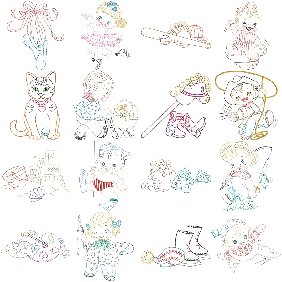 Vintage Busy Tots
