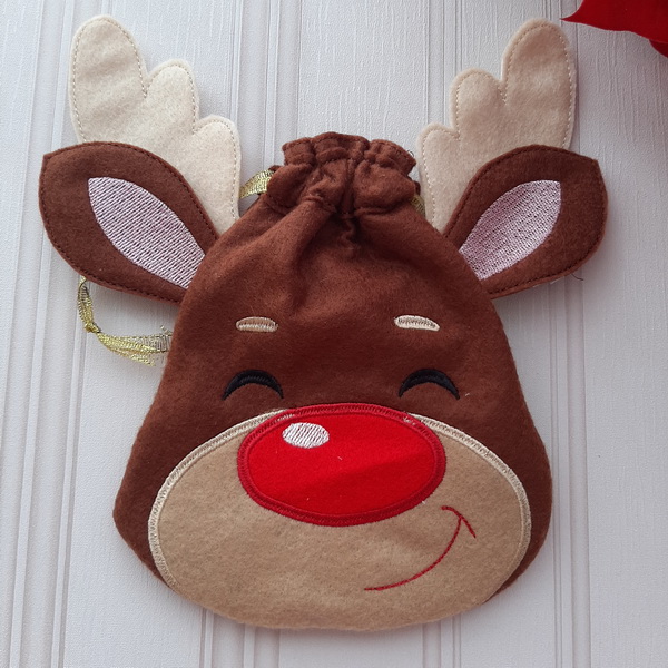 Reindeer Drawstring Bags-12