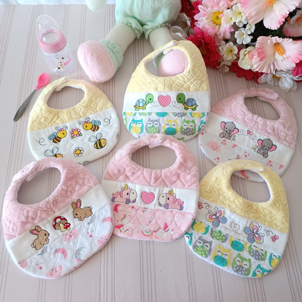 Quilted Baby Bibs-5