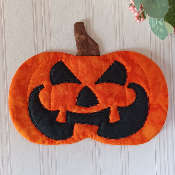ITH Halloween Pumpkin Mug Rugs-5