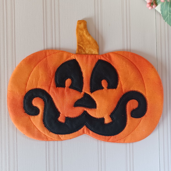 ITH Halloween Pumpkin Mug Rugs-6