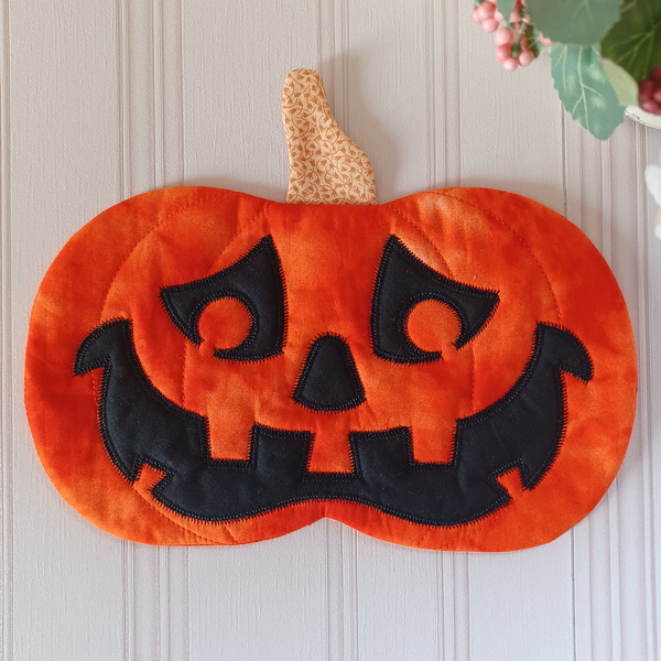 ITH Halloween Pumpkin Mug Rugs-8