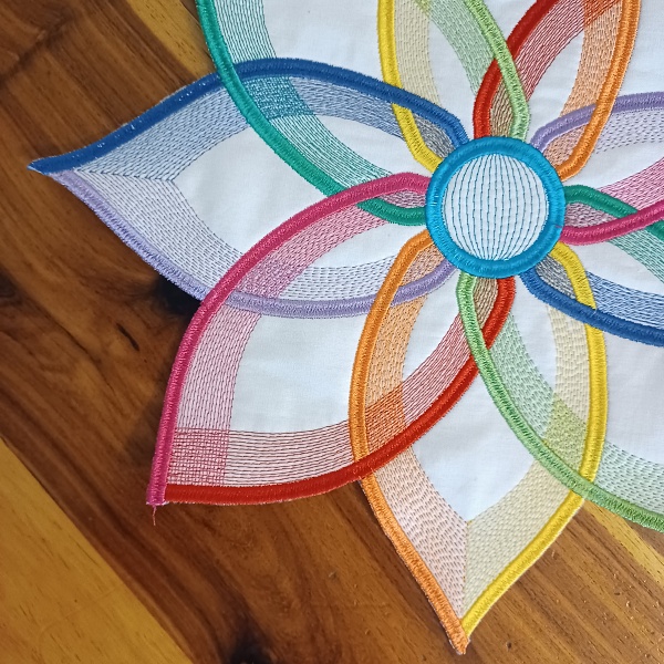 ITH Intertwined Petal Table Topper