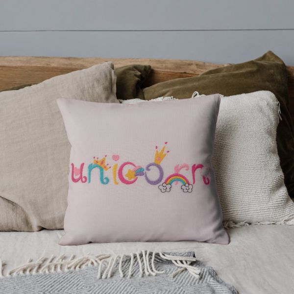 Unicorn Embroidery Design Font