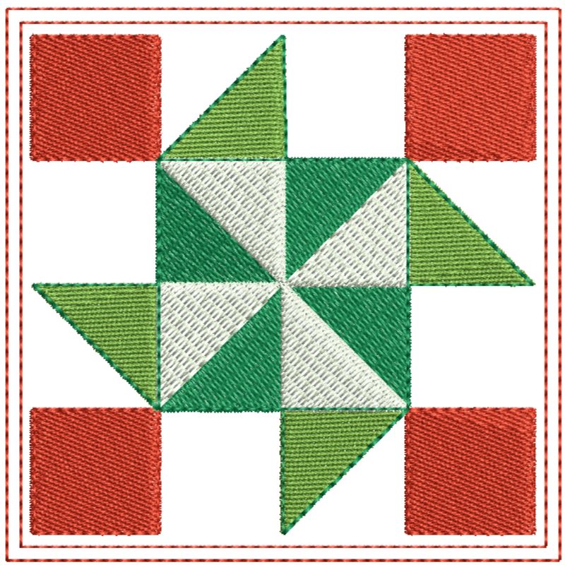 Mini Christmas Quilt Blocks-6
