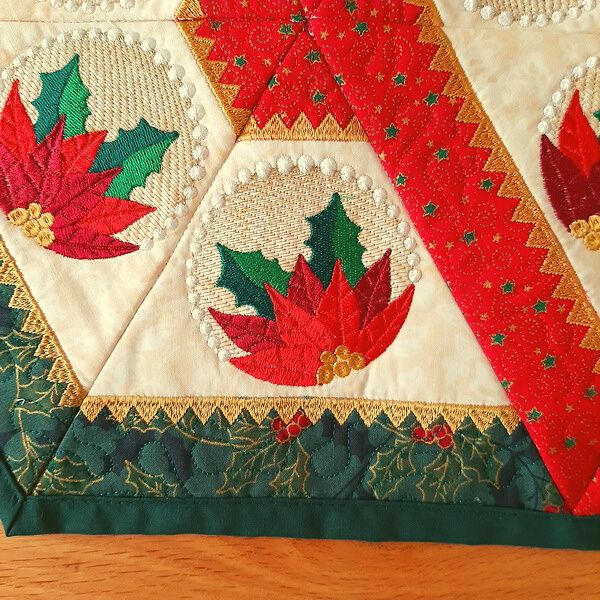 Poinsettia Table Topper-5
