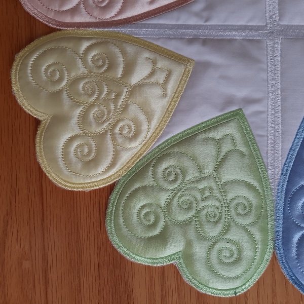 Applique Heart Table Topper