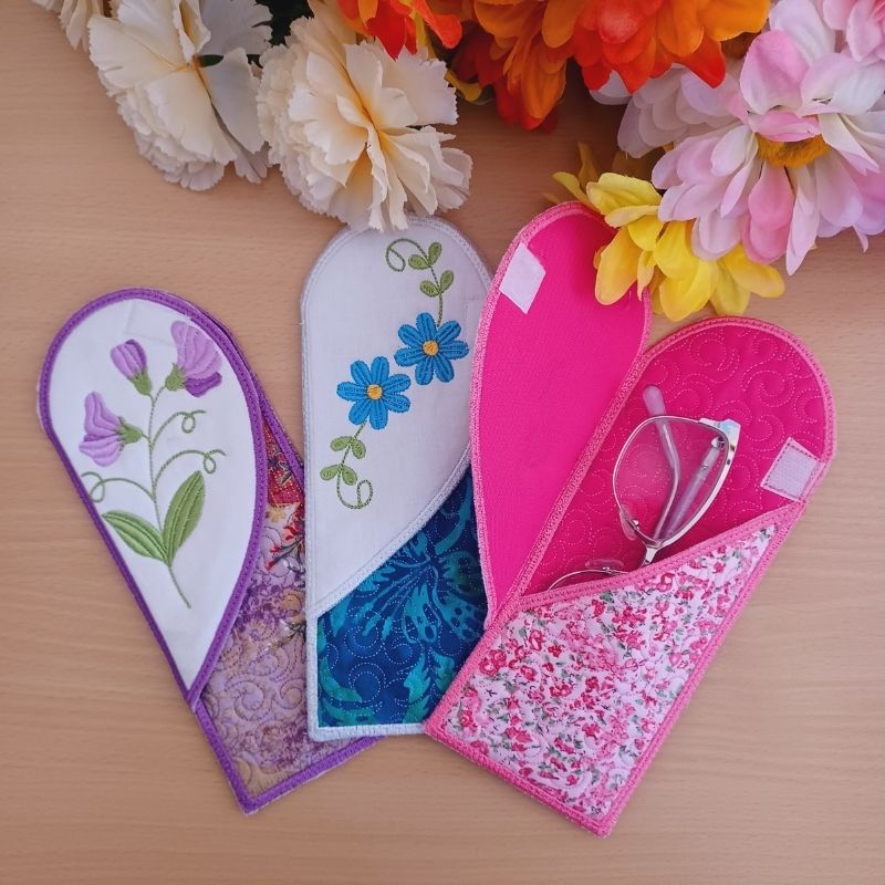 Floral Quilted Glasses Cases-4