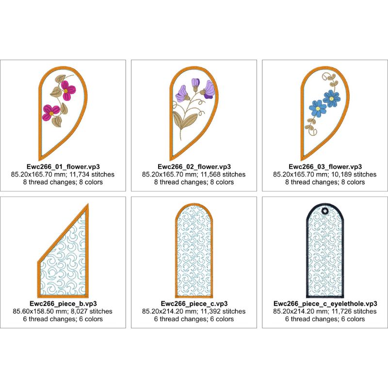 Floral Quilted Glasses Cases-9