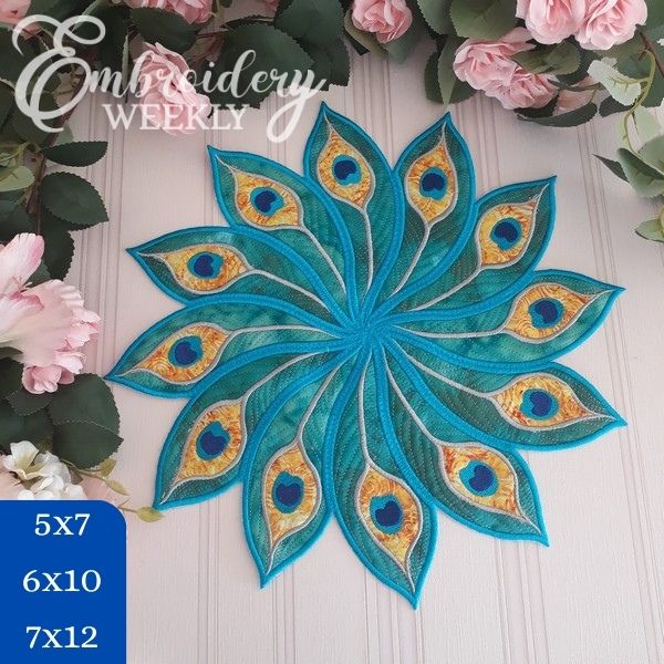 Peacock Table Topper-3