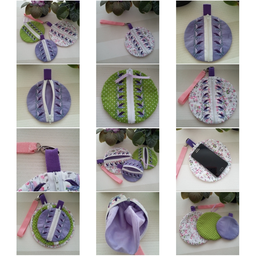 ITH Circular Zipped Purses