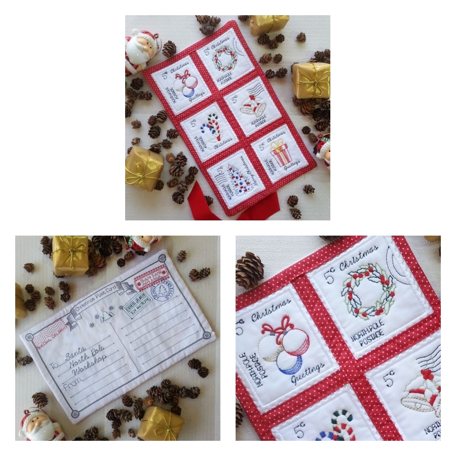 ITH Santa Post Mini Quilt