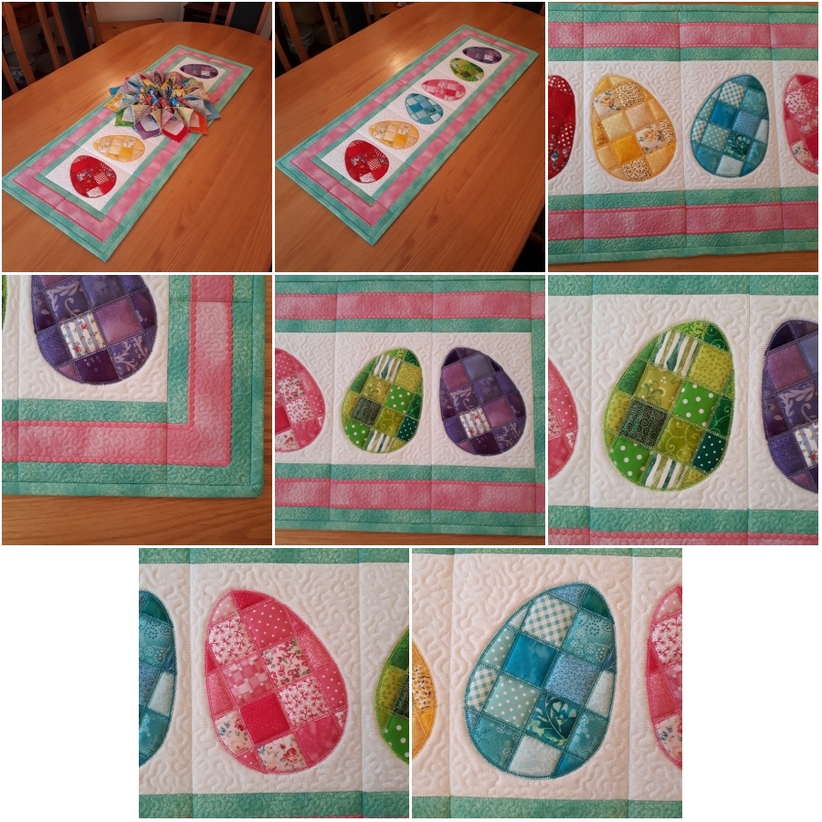 Quilted Easter Table Runner