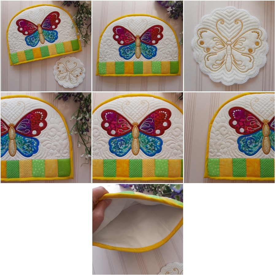 IHQ Butterfly Tea-cosy and Trivet