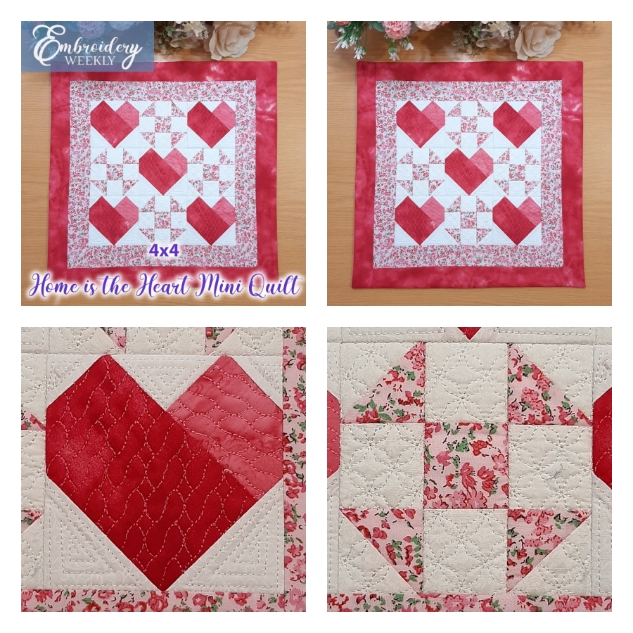 Home is the Heart Mini Quilt