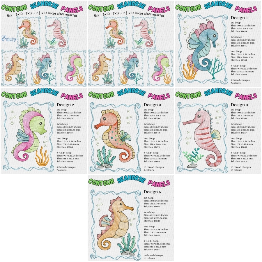 Contour Seahorse Panels