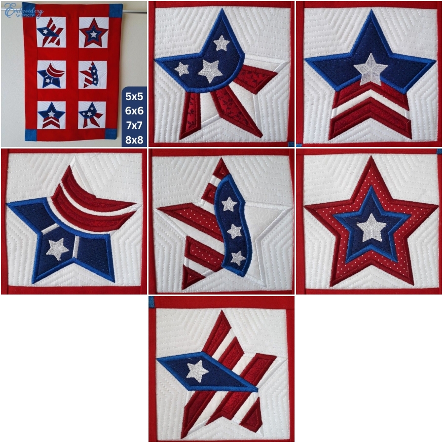 Stars of Freedom Quilt Blocks