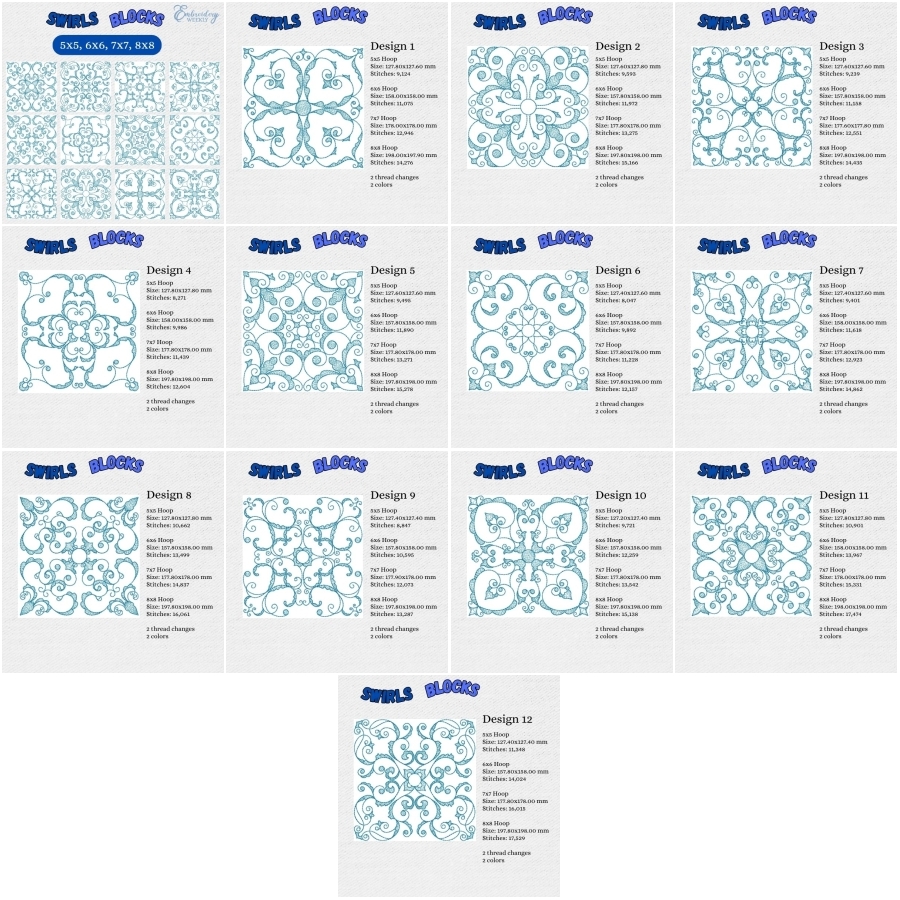 Swirls Blocks