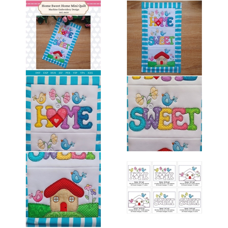 Home Sweet Home Mini Quilt