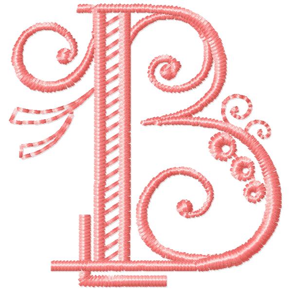 Vintage Jewel Alphabet B FromTheNeedleOfAnne