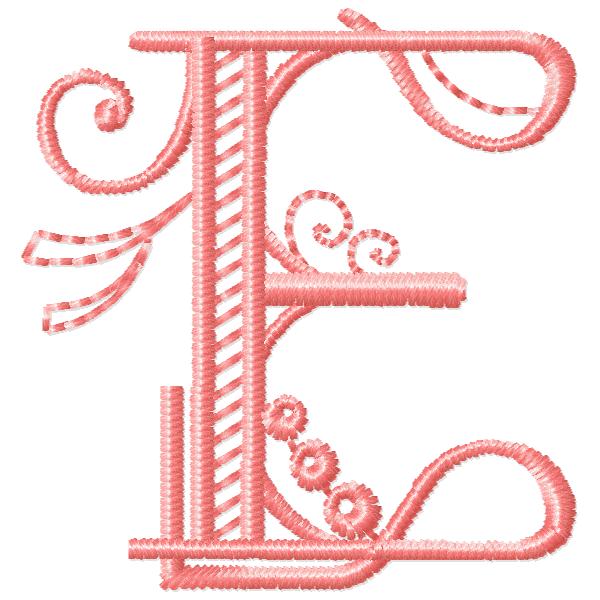 Vintage Jewel Alphabet E FromTheNeedleOfAnne