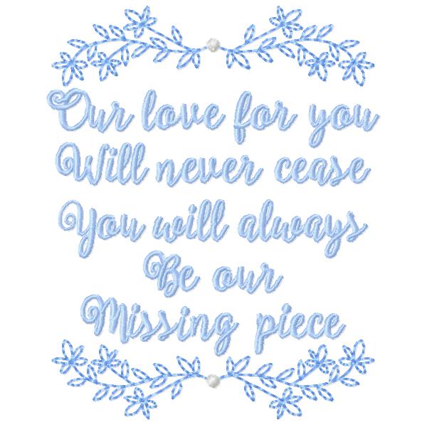 Missing Piece, FromTheNeedleOfAnne