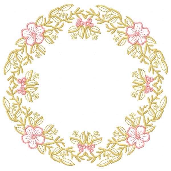 FloralBreezeWreath, FromTheNeedleOfAnne