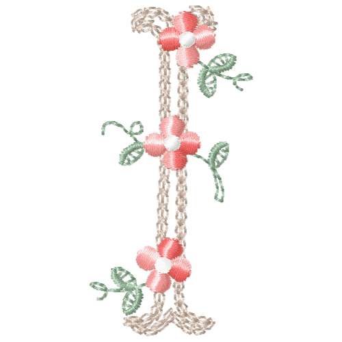 Floral Treasure Alphabet, FromTheNeedleOfAnne