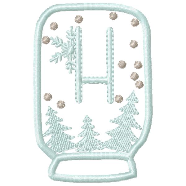 SnowGlobe Alphabet H