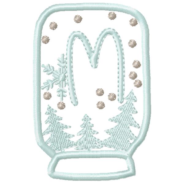 SnowGlobe Alphabet M