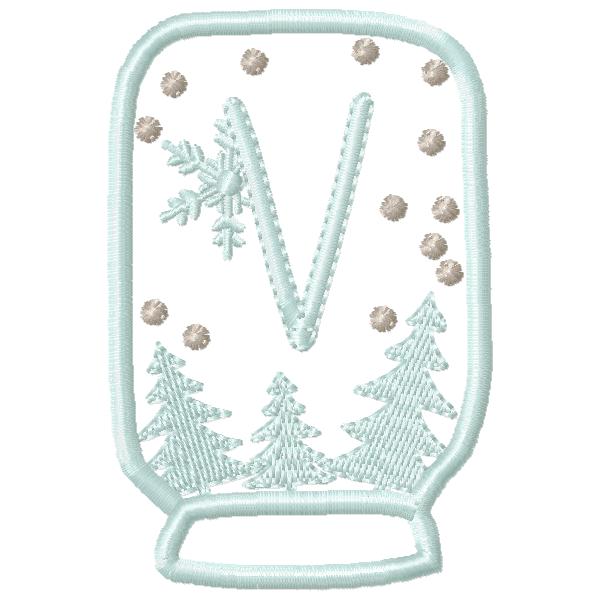 SnowGlobe Alphabet V