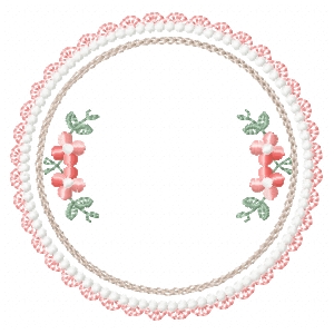 FloralTreasureRound Single, FromTheNeedleOfAnne