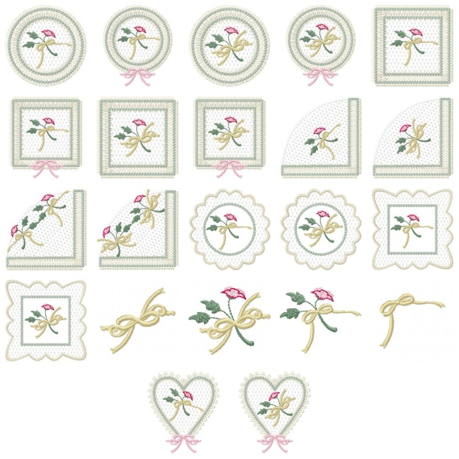 Ribbons and RosesAccents OregonPatchWorks