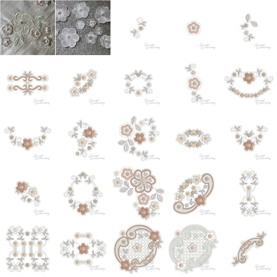 Rose Gold Bridal Lace 1