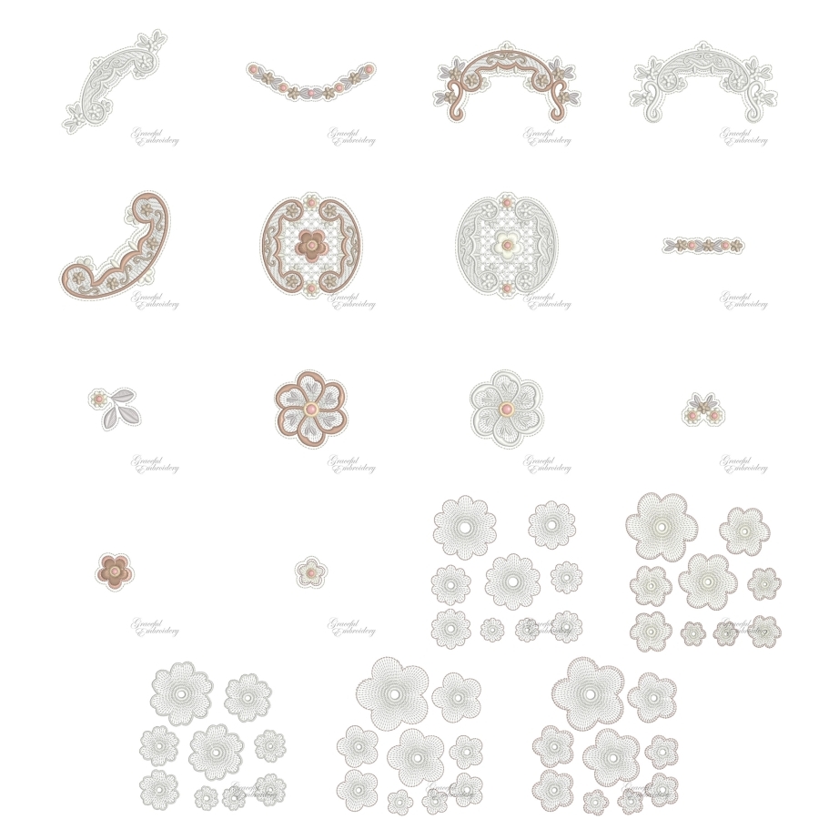 Rose Gold Bridal Lace 1