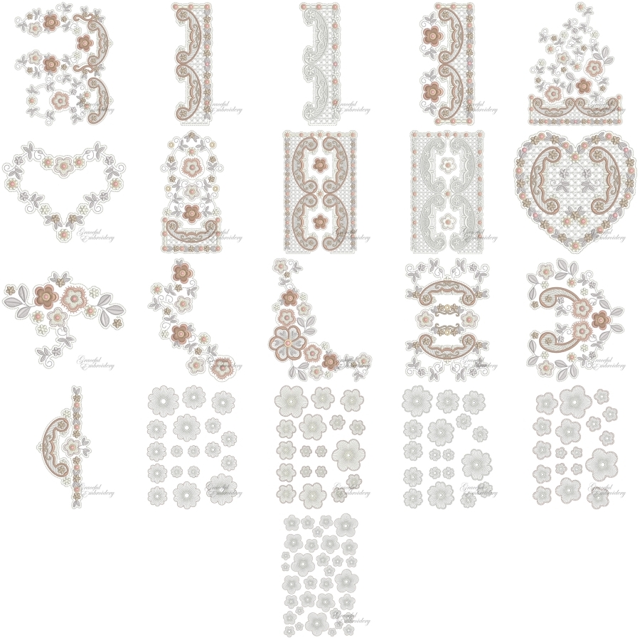 Rose Gold Bridal Lace 2