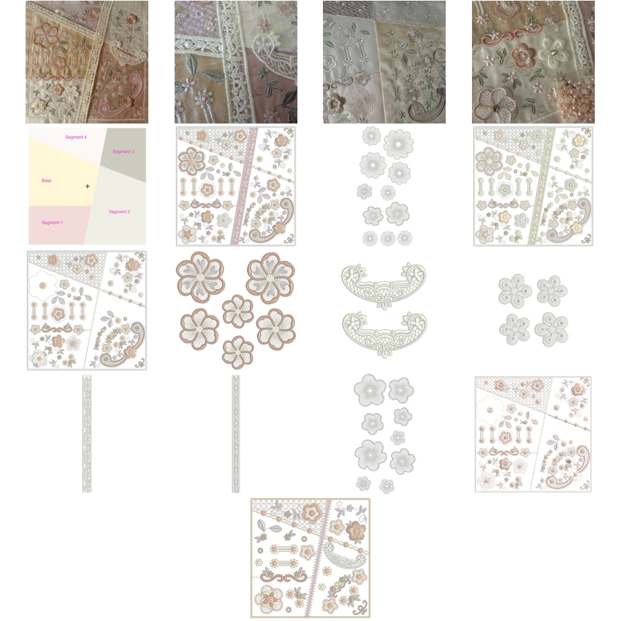 Romantic Crazy Quilt 17