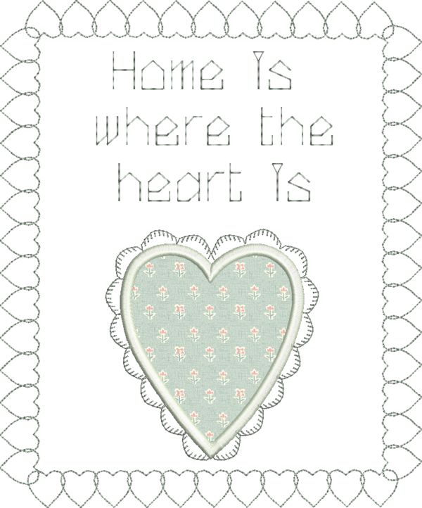 Home Is Where The Heart Is  Applique -6