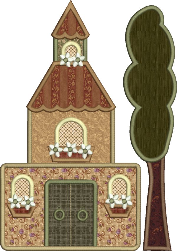 My Country Cottage  Applique-7