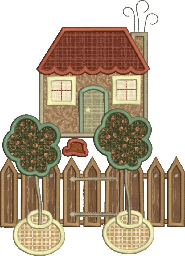 My Country Cottage  Applique-9