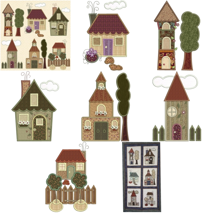 My Country Cottage  Applique