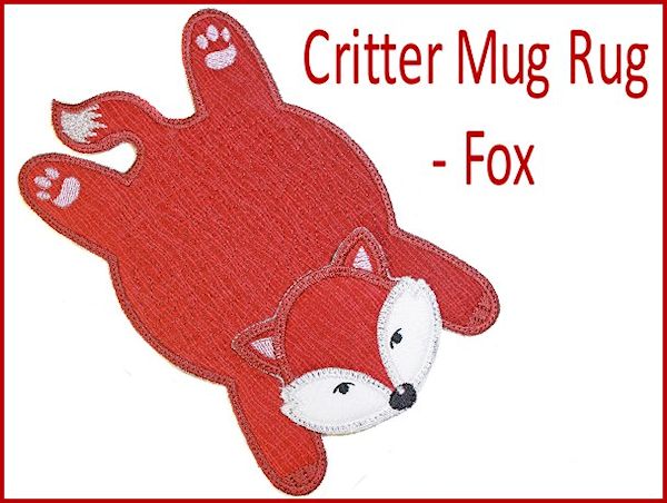 Critter Mug Rug - Fox -3