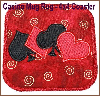 Casino Mug Rugs and Coasters -4
